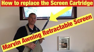 Marvin Screen Cartridge Replacement, Push Out Awning