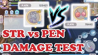 [ROX] DAMAGE TEST! STR vs PEN. High Attack or High PEN?? Which is more worth it?? | PEN Dagger GX