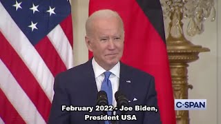 Joe Biden and Victoria Nuland on Nordstream - January & February 2022