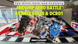 Tamiya Mini 4WD - Midship Aero Battle (Avante Mk.lll cowl vs DCR01)