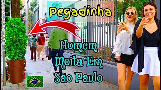 Pegadinha: Homem Moita Em São Paulo Brasil 🇧🇷 - Bushman Prank