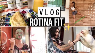 Vlog rotina fit: treino em casa + café da manhã + spa day + Lerê lerê