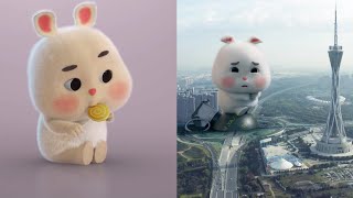 Thỏ Mập Siêu Cute 🐰🐰 || Super Cute Fat Rabbit #234 || Nhật Lê Anime -1