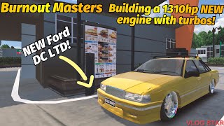 Burnout Masters: Building a 1310hp NEW ENGINE with turbos of Ford DC LTD!