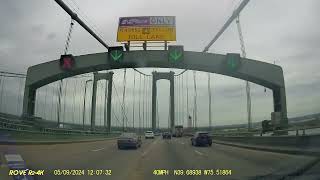 Delaware Memorial Bridge southbound I-95