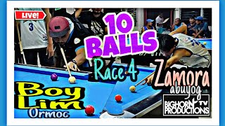 BoyLim Ormoc 9 10 🆚 Zamora Abuyog | Race 4 | 10 Balls | Full Set Live