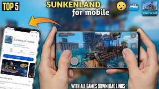 top 5 games like Sunkenland for android mobile in play store | Sunkenland game download android l