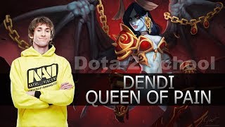 Dendi Dota 2 QUEEN OF PAIN - Highlights Pro Players - Ranked Match