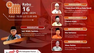 Launching & Bedah Buku "Buku Putih Pilbup Pacitan 2020 & Bunga Rampai Pilbup Pacitan 2020"