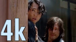 The Walking Dead S5 E1: The group escapes Terminus part 2 [4k 60fps]