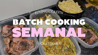 BATCH COOKING SEMANAL | Preparando los tuppers de la semana | Eltupperdejudith