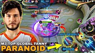 FANNY THE ONE HIT DEADLY BUILD 🔥(First item M3 PARANOID) | FANNY NEW BUILD | FANNY BEST BUILD 2021.