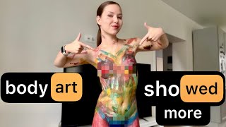 💘 [4k] Extreme Body Art Suit Transparent Today Cleaning No Bra See Try On Haul 2024 | シースルーの服で家事