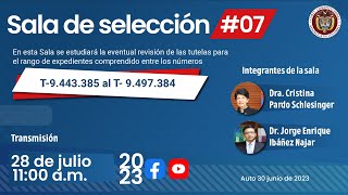 Sala de Selección #07 del 2023.