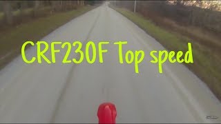 Honda CRF230F Top speed