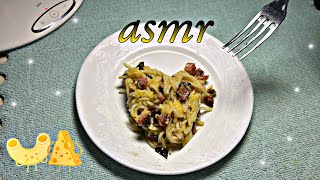 АСМР-ГОТОВКА пасты КАРБОНАРЫ 🌭😳 asmr cooking pasta carbonara