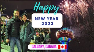 Happy New Year 2023 Canada | Fire Works Calgary | Party Sidhu Moose Wala Songs | 2 States in Canada