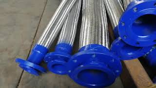 SS316L Metal braided hose with loose flange