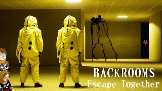 【4人実況】「何もない部屋を歩くだけ」の不気味なゲーム『 Backrooms: Escape Together 』