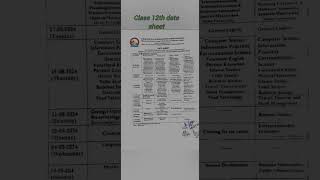 Jkbose Class 10th and 12th Bi-annual  date sheets Released #shorts #jkbose