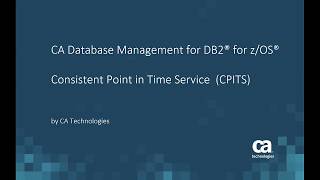 Using the CPiTS for CA Database Management for Db2® for z/OS®