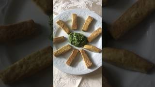 Bastoncini di #tofu con #salsaverde