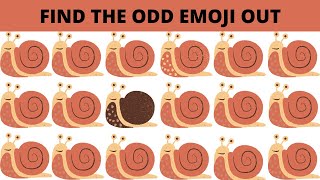 How good is your eyes#4. Find The Odd Emoji Out.#emoji #emojipuzzle #eyesightimprovement #eyesight