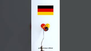 Can You Guess the Germany Flag's Mixed Colour? #colormixing #asmr #guessthecolor #satisfying