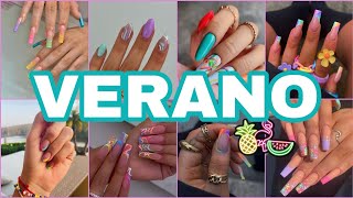 Uñas Verano 2024 🍍🦩 Tendencias en Uñas de Moda para Verano ✨💅#nailart #summer #nails #nail