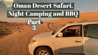 Oman desert safari tour Part 3 || Luxury desert dining and camping #travelvlog