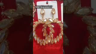 earrings hi earrings #jewellery #punjabi #mkbazaar #viral #accessories #gold #bangle #trending