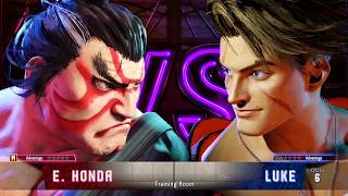 Street Fighter 6 PS4 E. HONDA VS LUKE Epic Fight 4K 60FPS Gameplay