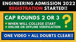 Engineering Registration Started | What to do next ? | One Video all Doubts Clear |  MHTCET 2022