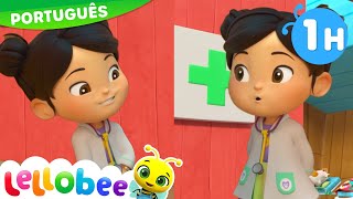 Indo ao Hospital | Lellobee Brasil | Desenhos Animados e Músicas Infantis em Português