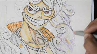 Drawing LUFFY GEAR 5#How To Draw Luffy Gear 5 | Step By Step | One Piece