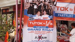 TUTOK TO WIN PARTYLIST GRAND RALLY! EXB / TINY M / KD / JP BACALLAN / SV SQUAD / CURSE ONE / TAMBAY!