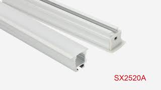 Perfil de Aluminio para Yeso con fijación de Resorte SX2520A