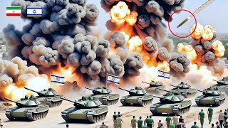 1 hour ago! Iran Tornado Rockets Destroy 3000 Israeli Tanks on Border