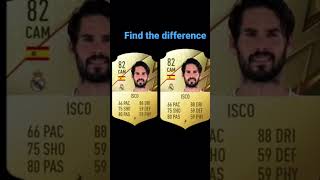 Find the difference ( Isco Fifa card )