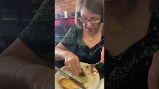 YOU CANT CUT THIS! #pizza #funny #crazyoldlady #shorts