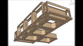 Corner sofa frame designed for CNC machine