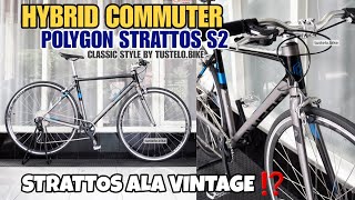 Strattos ala Vintage ⁉️ Hybrid Commuter Polygon Strattos S2 Classic Style by Tustelo.Bike