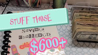 Stuffing my Savings Challenges | HOW many did I finish?