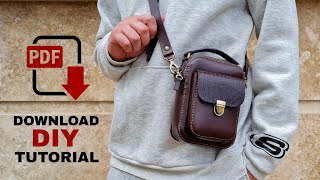 PDF Pattern⭕️Leather Crossbody Bag✌️tutorial⭕️آموزش و الگوی کیف چرمی