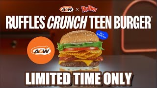 NEW! A&W Ruffles Crunch Burger [LIMITED TIME] September 2024