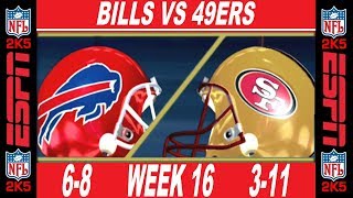 49ers vs Bills Week 16 ESPN NFL 2K5