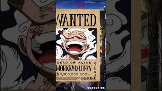 ONE PIECE 15 highest bounty #onepiece #luffy #shorts