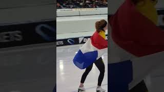 Congratulations Antonette Rijma de Jong 3,000 meters Womens ice skating Championship zaterdag 2/4/23