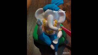 shri Ganesh clay making🔱🎨Jaidev jaidev🌸🚩#viral #religion #ytshorts #art #ganesh #mahakal#clayart  🌺🌷