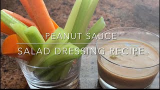 Vegan Peanut Sauce | Salad Dressing | No Cook Appetizer #vegan #shotcups #appetizer #healthy #spicy